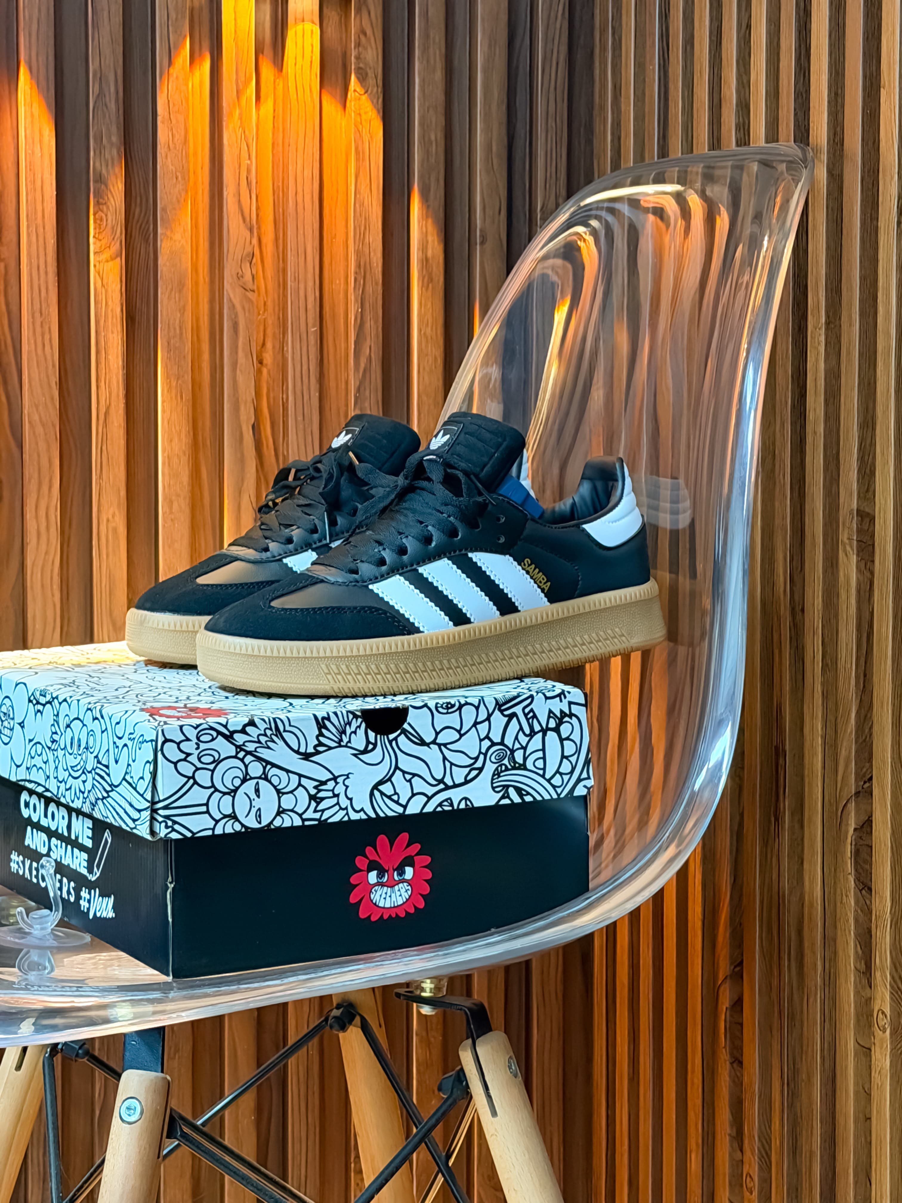 ADIDAS SAMBA PLATAFORMA NEGRA