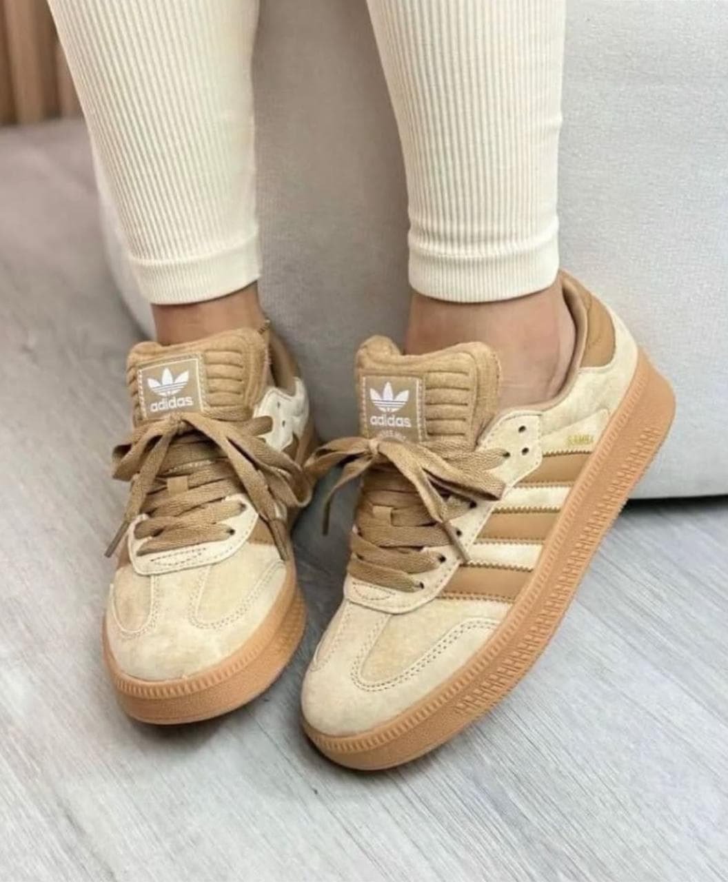 ADIDAS SAMBA PLATAFORMA CAFE